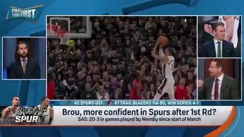 “He could make that debate irrelevant. He’s potentially that good. He could make the Jordan-LeBron debate for #2…He potentially could be the GOAT.” Chris Broussard reacts to Wemby’s first playoff series: