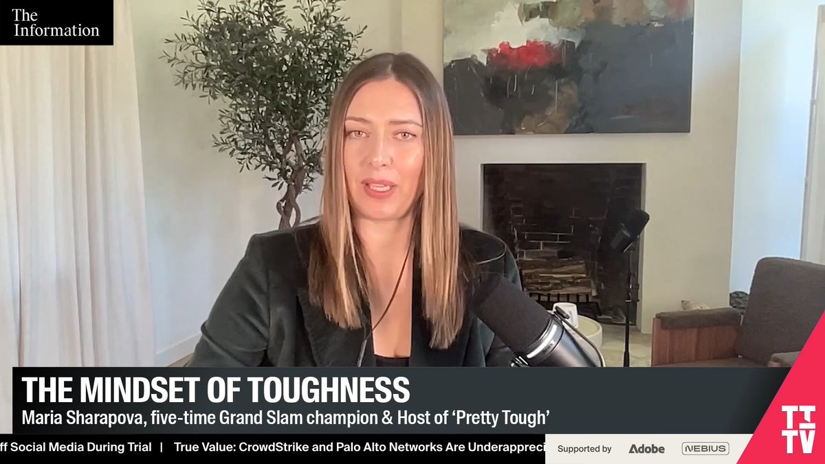 .Maria Sharapova, 5x Grand Slam champion, reveals her mindset on mental toughness. “Showing up to yourself and showing up to the crowd and showing up in press conferences, I think there's so many lessons along the way that I got to learn and grow from. I got to grow in front of the public eye.” She just launched her new podcast, “Pretty Tough” where she says “I love being unfamiliar with something and working really hard toward a goal to do it.”