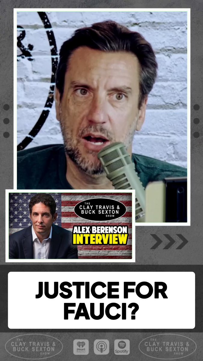 .Alex Berenson to Clay Travis and Buck Sexton on whether Fauci will be indicted: "I'd like to see it happen. I don't think it's going to happen."