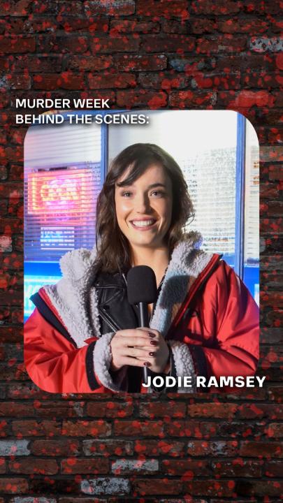 Who's enjoying murder week?! 👋 Here's behind the scenes of Jodie's episode! 🎬 #Corrie #MurderWeek ITV