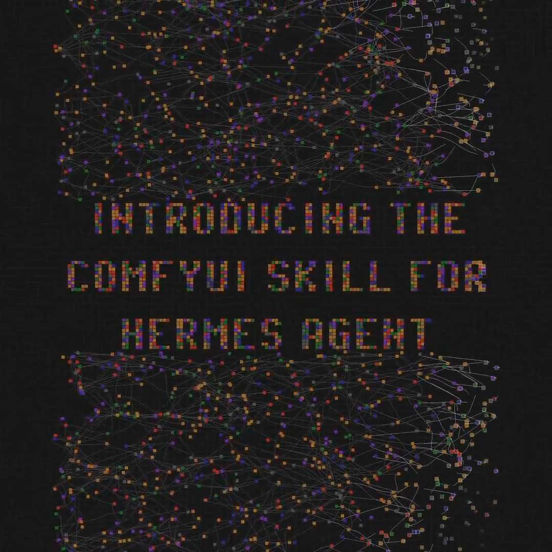 ComfyUI is the most flexible, composable, and powerful open-source media generation tool with a massive ecosystem of workflows and custom nodes. Your Hermes Agent can now install, launch, manage, and run sophisticated ComfyUI workflows on demand.