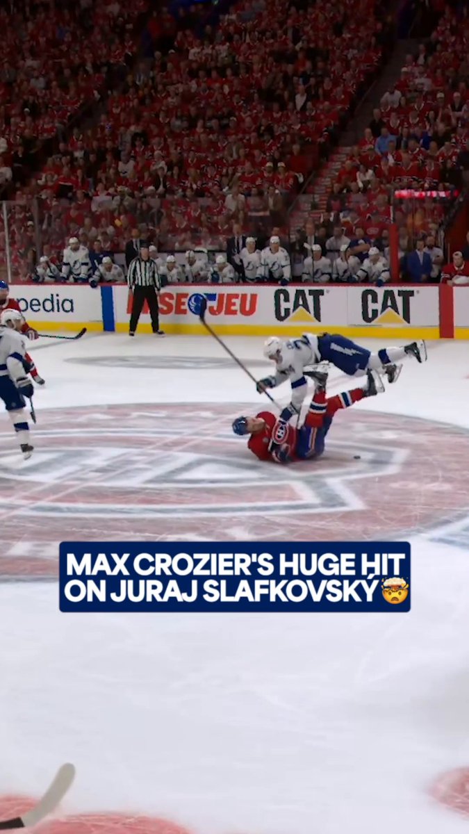 A defining hit in Game 4 👀 #StanleyCup The rivalry between the x - Canadiens Montréal and x - Tampa Bay Lightning continues TONIGHT at 7p ET on ESPN 2, Sportsnet, &amp; TVA Sports!
