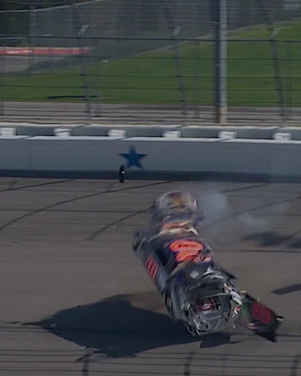 A wild ride for Michael McDowell at Texas Motor Speedway in 2008.