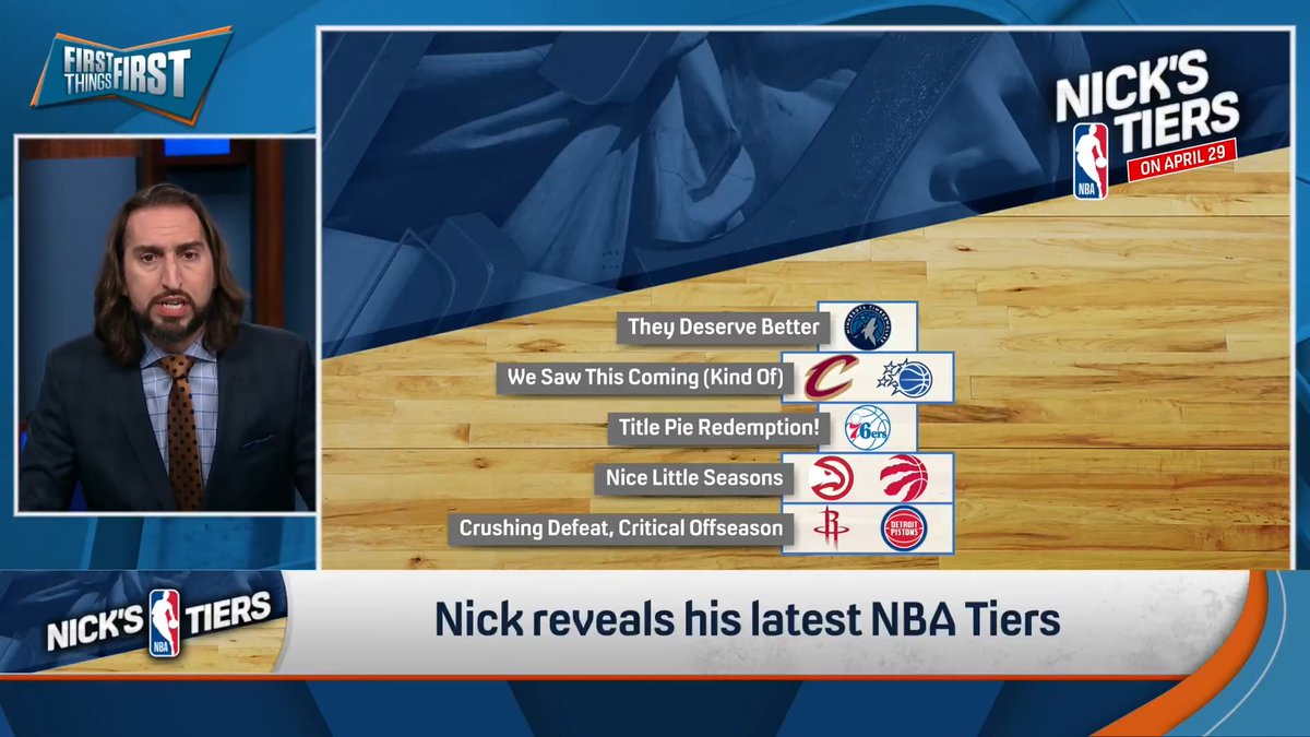 “Just winning this series is a nice little final chapter, if this is a final chapter, of LeBron and the Lakers. This upset when nobody saw this coming going into it. How long does the chapter go and can he extend it long enough?” nick wright reveals his latest NBA Tiers: