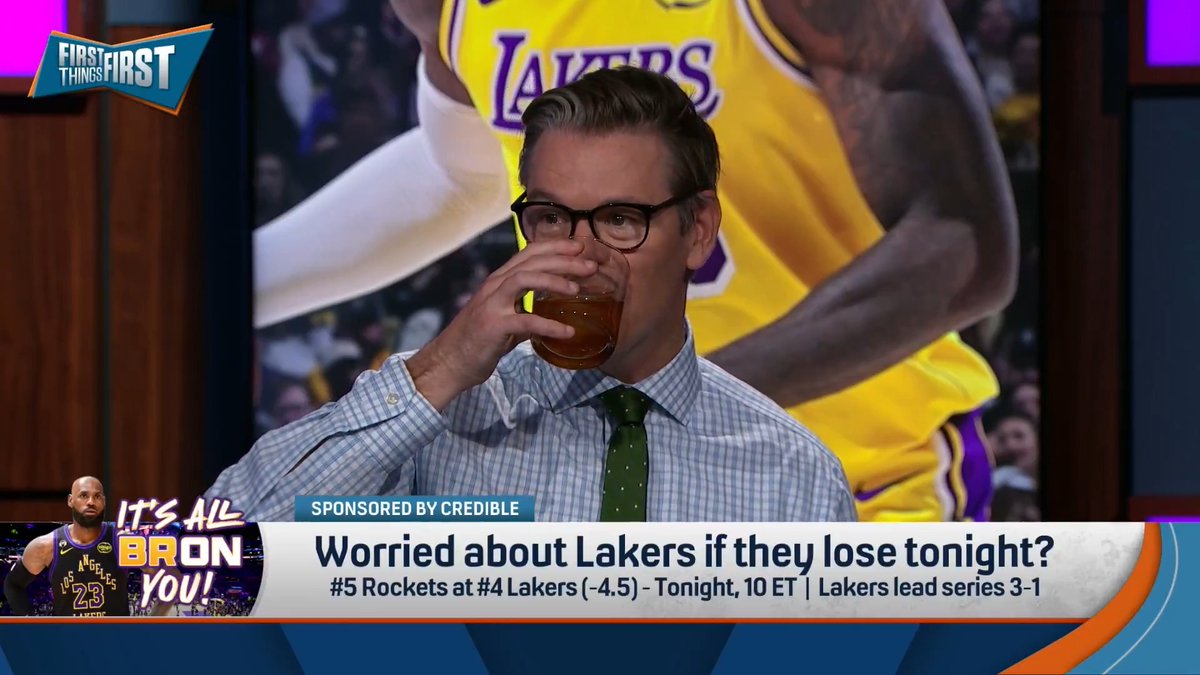 .Wildes is getting ready for the Lakers’ potential gentleman’s sweep over Houston 🥃🎹 “As much as I wanna root for my guy Sengun, fellas, this one’s over. It’s not gonna be pretty...I don’t think the Rockets have a chance.”