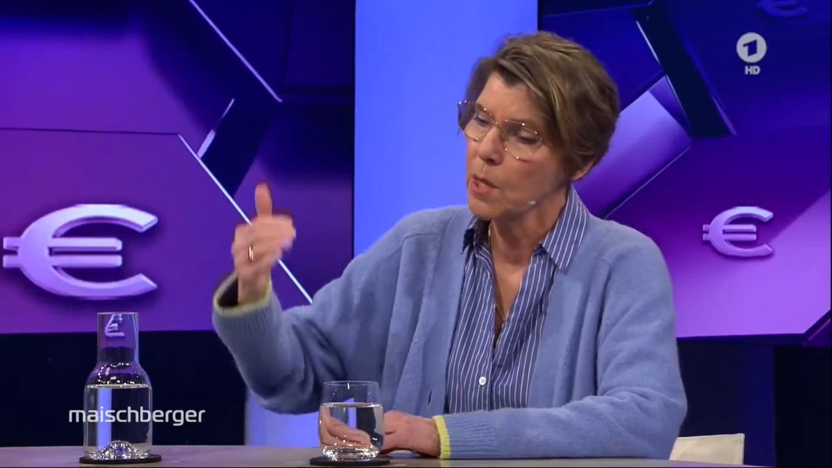 Bei der Vermögensverteilung in Deutschland müsse Grundlegendes geändert werden, sagt Moderatorin Bettina #Böttinger. Es müsse „von oben nach unten umverteilt werden”. Sie plädiert für eine Vermögensteuer. #maischberger