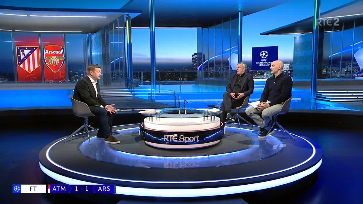 "We have to start booking players for diving..." Didi Hamann and Richie Sadlier have their say on the controversial decision to overturn the awarding of a penalty to Arsenal in their #ChampionsLeague semi-final against Atletico Madrid #RTEsoccer