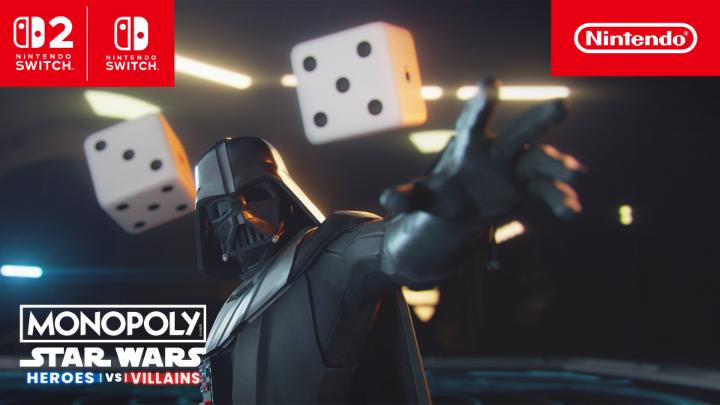 Prepare for a galactic face-off! Monopoly: Star Wars Heroes vs. Villains launches June 11 on Nintendo Switch 2 and Nintendo Switch. Pre-order now and unlock two unique in-game dice skins at launch: