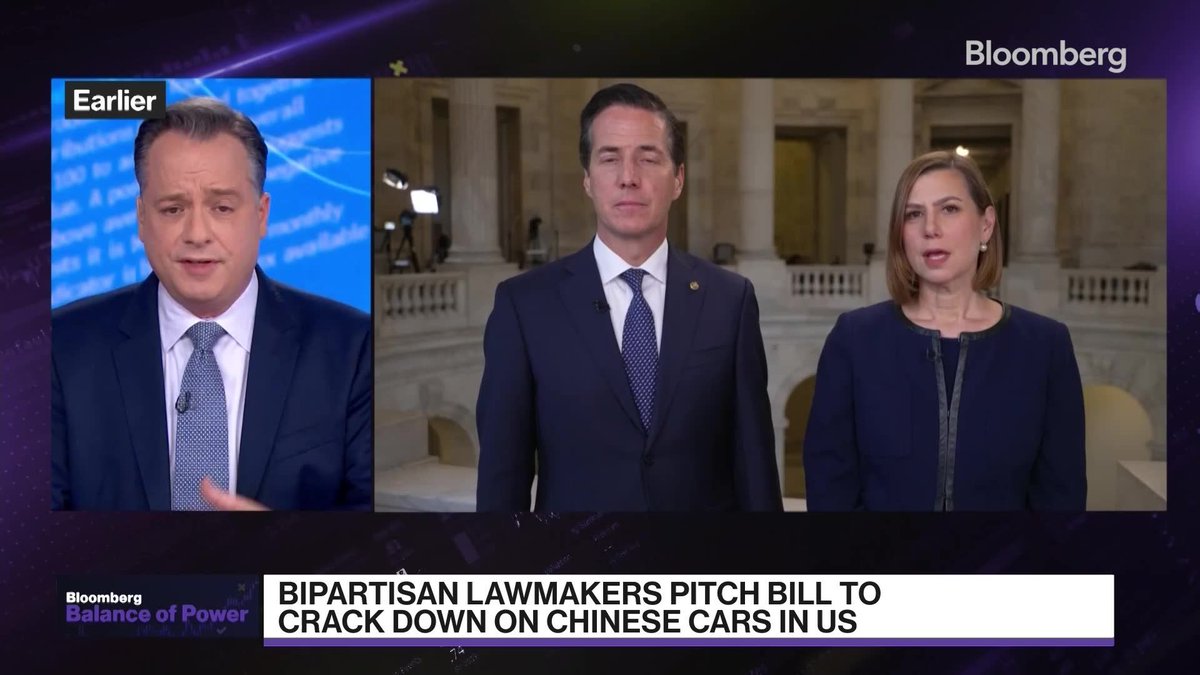 Senators Slotkin and Moreno have pitched a bill to crack down on Chinese cars in the US. The move comes as President Trump is set to meet with Chinese President Xi Jinping next month