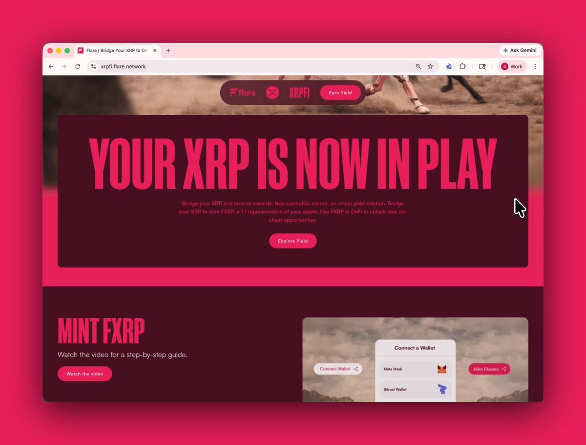 If you hold $XRP, you already have conviction. Bringing it to Flare as FXRP is how you put that conviction to work. has a new layout to show what your XRP can do on Flare, and how it can earn.