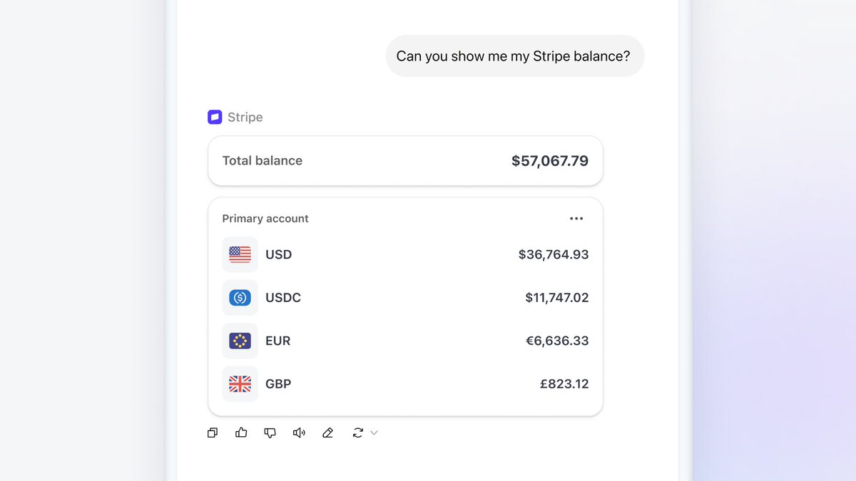 Introducing the new Stripe Treasury: • Hold funds in multiple currencies and stablecoins. • Instantly transfer money to US businesses on Stripe for free. • Pay anyone in 160 countries with just their email address. • Earn credits on balances to apply towards Stripe fees. • Spend funds with a Stripe card. • Get 2% cash back on card purchases. • View balances in the Stripe mobile app. • Use Treasury from any AI app with the Stripe MCP.