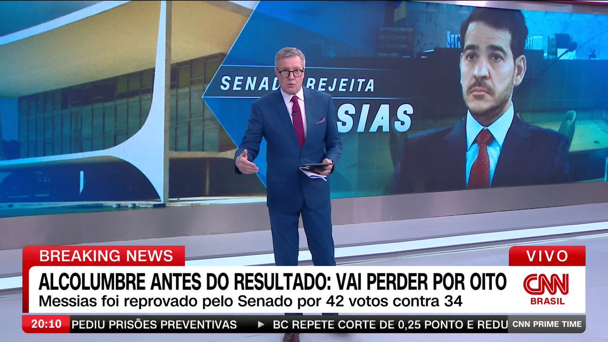 Alcolumbre antes do resultado: Vai perder por oito; assista #CNNPrimeTime