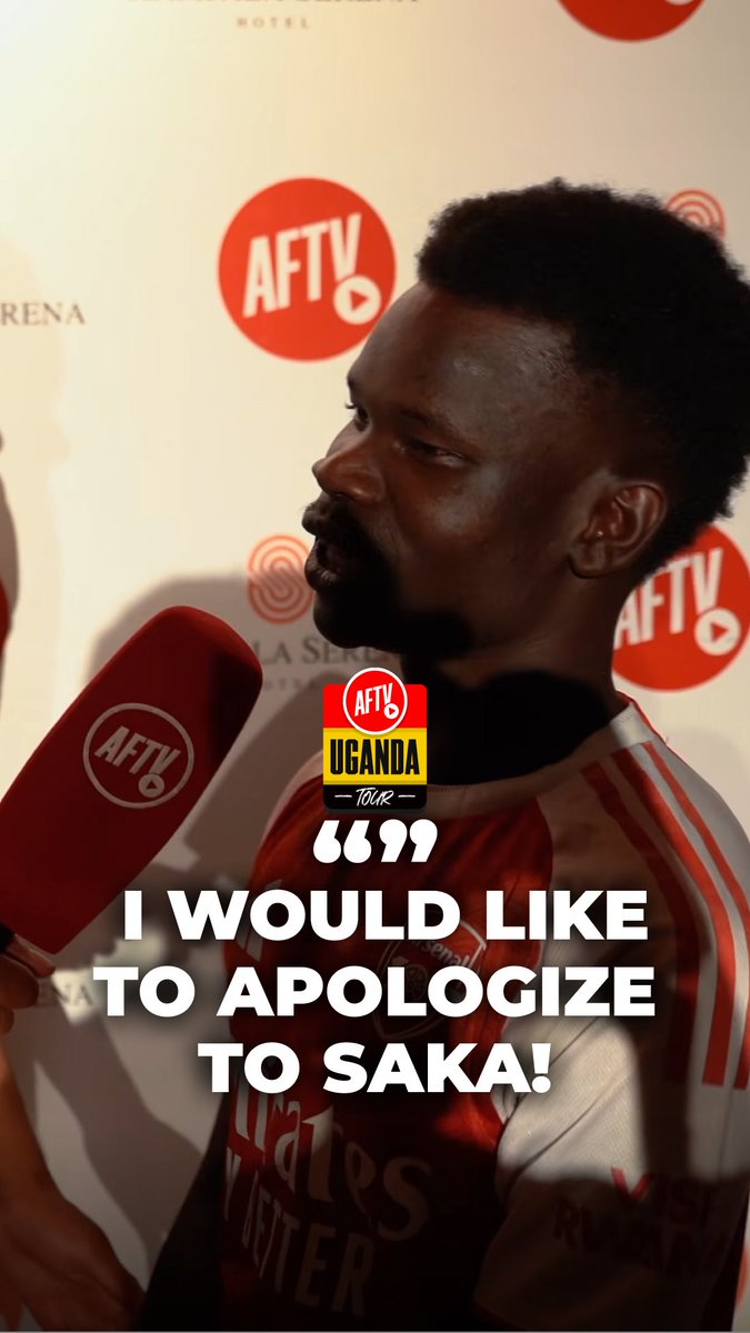Bukayo Saka fan feels sorry and apologises for looking like him! 😭 Explore Uganda in style, make @kampalaserenahotel your home! Book online and get 20% off your stay – link in bio 🔗 #AFTVUganda #ExploreUganda #FanCams