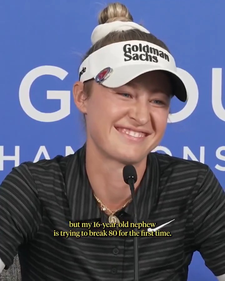 Nelly Korda's advice for golfers trying to break 80 for the first time. 👇