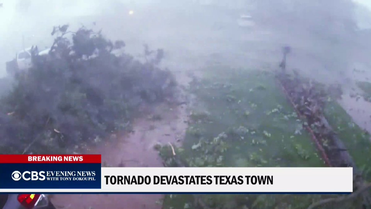 The central and southern U.S. have seen severe weather for a week straight, and the threat continues on Wednesday evening. Jason Allen reports from Mineral Wells, Texas, which was devastated by a tornado Tuesday.