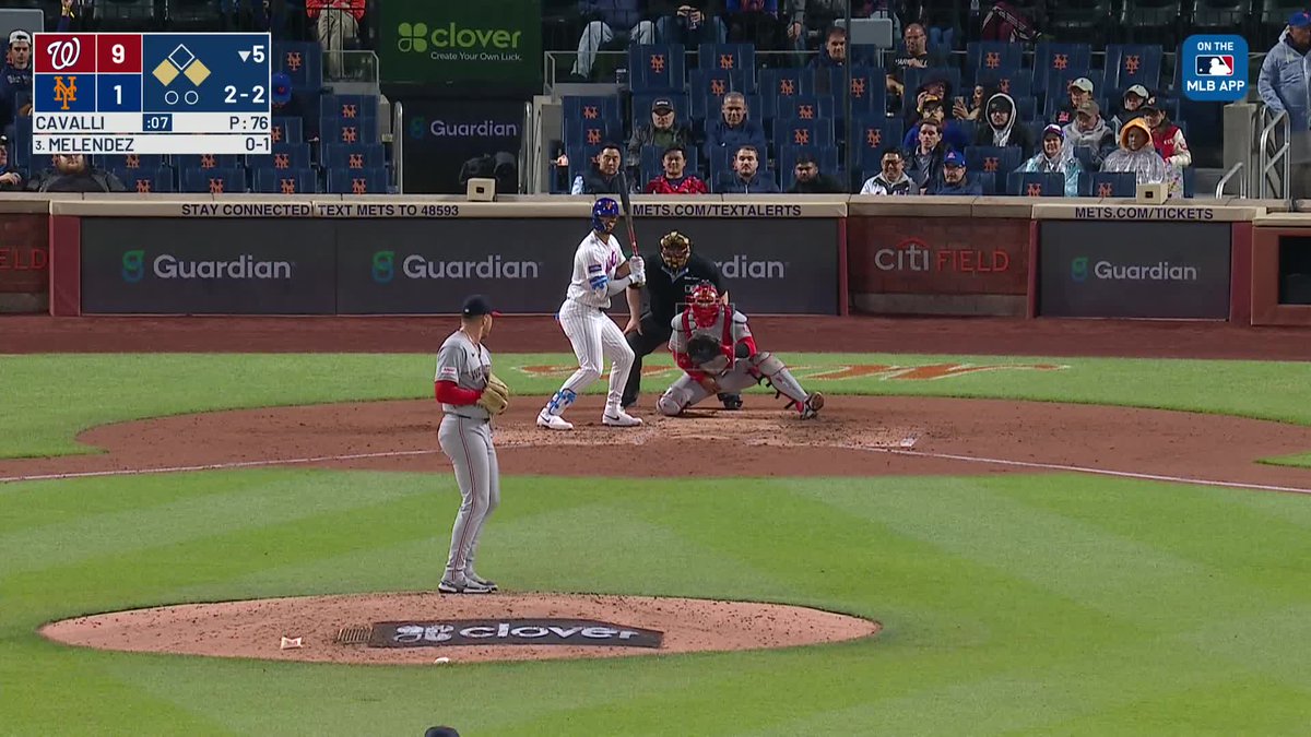 MJ Melendez puts it in play and the Mets cut it to 9-2