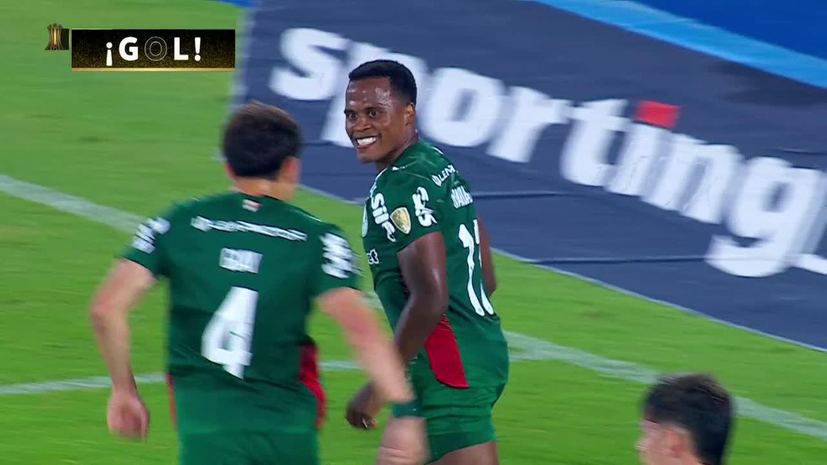 🇨🇴 GOOOL de Jhon Arias. El colombiano marcó el 1-0 de #Palmeiras ante #CerroPorteño, al 33’