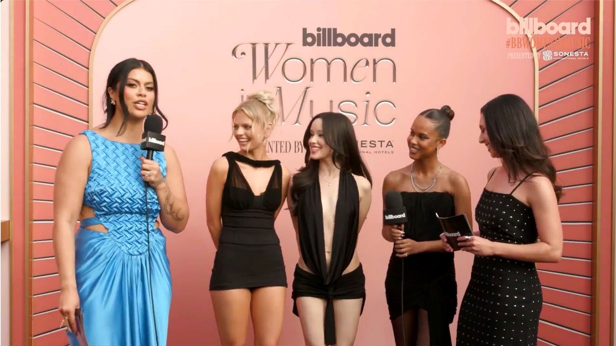 PRELUDE addresses the mystery 4th member 👀 The group shares how they're preparing for their debut and so much more on the Billboard Women in Music carpet. Watch live at
