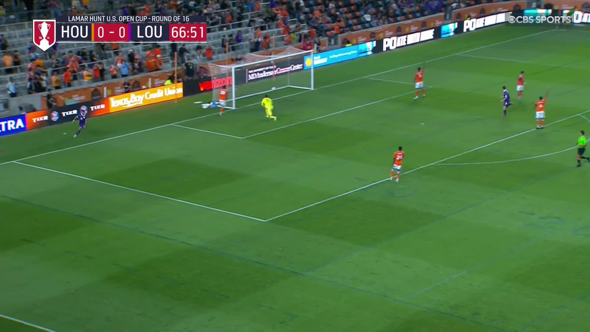 THE CUPSET IS ON 😱 USL Championship side Louisville City FC take the lead over MLS' Houston Dynamo 👀