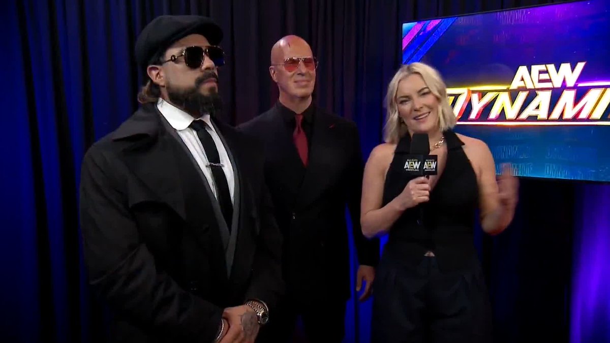 "How do you know?" Is Andrade “El Idolo” The Real Latino Man! responsible for Maxwell Jacob Friedman™️ losing the #AEW World Title? Tensions explode between both sides before The Invisible Hand settles things down! Watch #AEWDynamite LIVE on TBS &amp; HBO Max