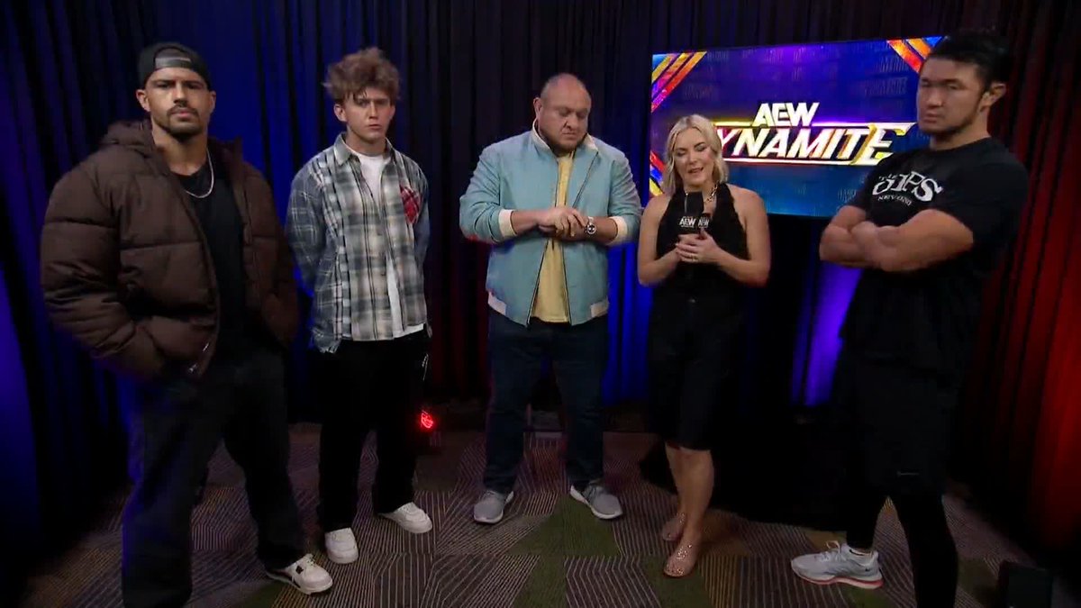 The Opps are BACK! Samoa Joe, 柴田勝頼 / Katsuyori Shibata, HOOK, and newly added member Anthony Bowens stand united and send a message to Will Ospreay • ウィル・オスプレイ! Watch #AEWDynamite LIVE on TBS & HBO Max