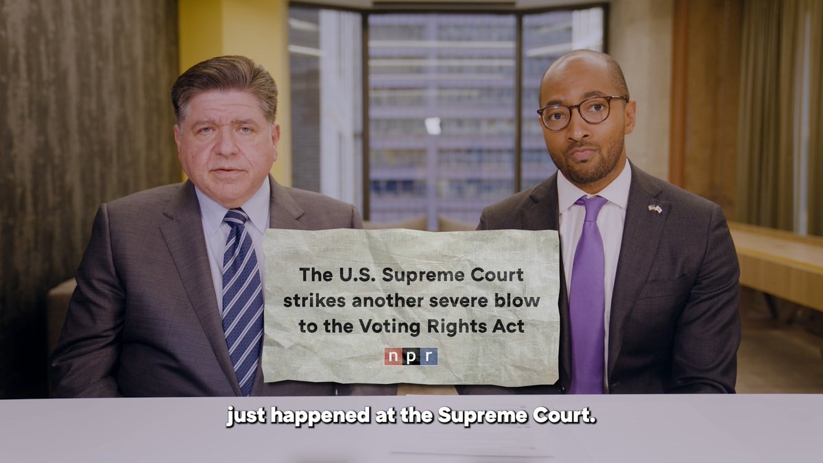 They gutted the Voting Rights Act. That's what just happened at the Supreme Court.