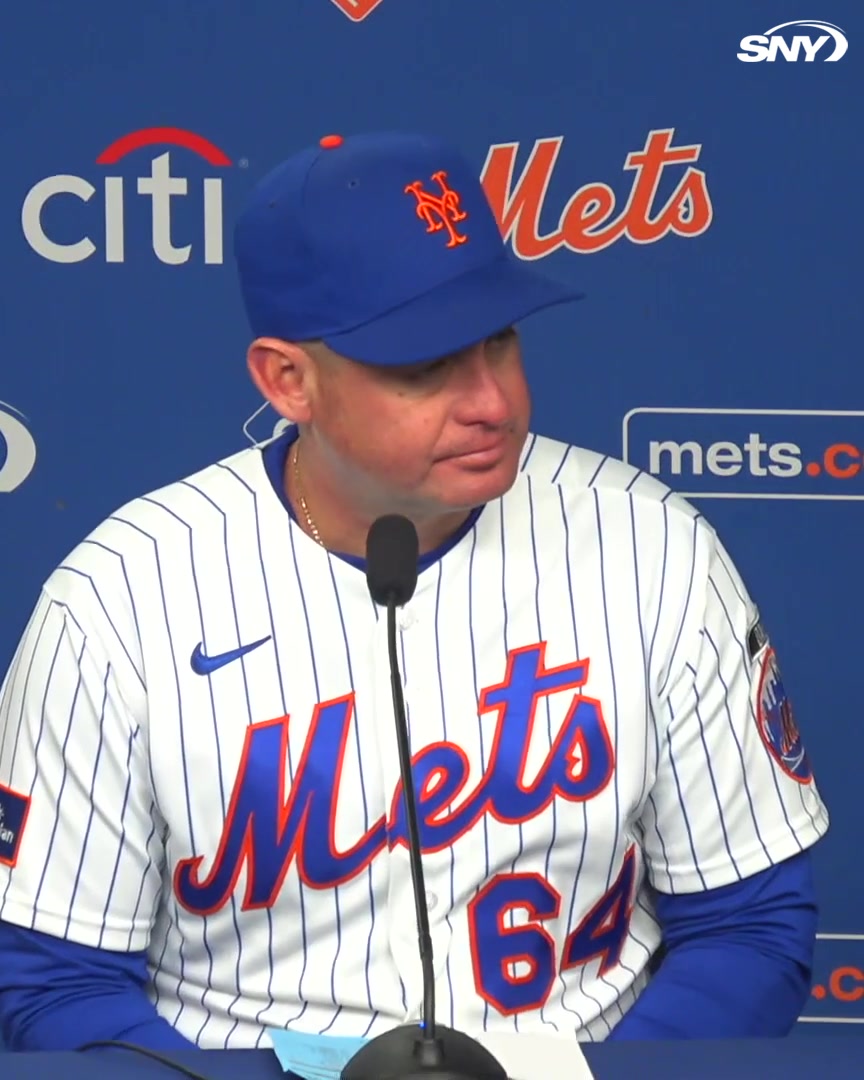 Carlos Mendoza on Mets having the worst record in baseball: "We have to be better. There's no excuses ... Gotta fix it."