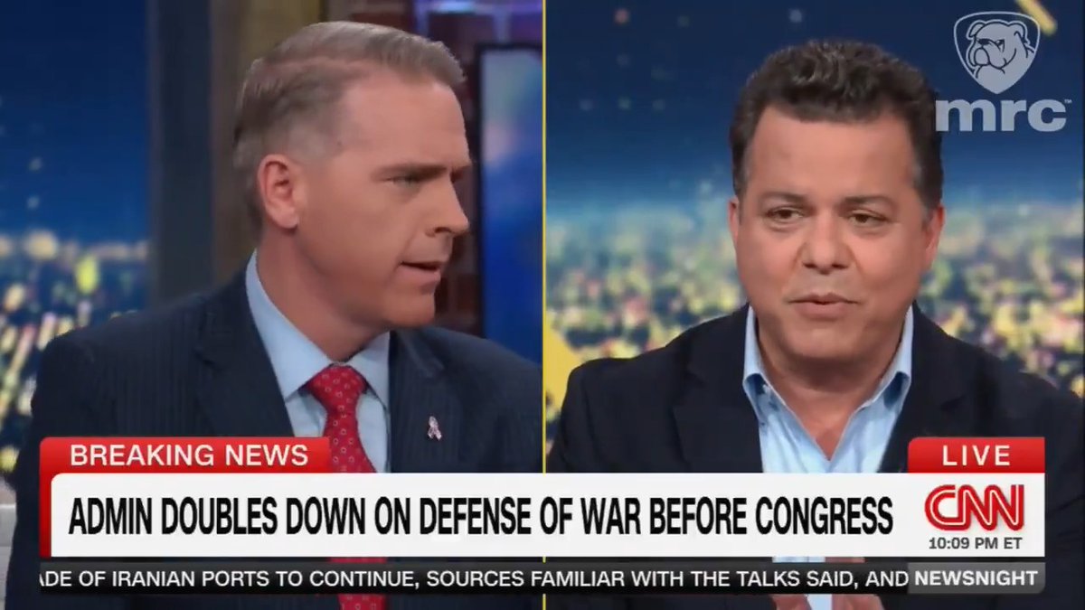 WATCH: Scott Jennings shoots down former MSNBC host John Avlon's Iran hypothetical with history: JOHN AVLON: Let's try to imagine what you would say if a Democratic president attacked Iran suddenly without making a case for war to the American people. That, you know- and did it without any allies, the problem is... SCOTT JENNINGS: You seem to be mistaken about my views on Iran. I think they're butchers and terrorists. I think we're seven presidents too late. I'd have been happy for anybody to drop anything but pallets of cash on them, John. AVLON: I think- I think the Islamic Republic of Iran is a force for evil, and obviously it can't be allowed to be a nuclear power. JENNINGS: Congrats. Welcome to the party.