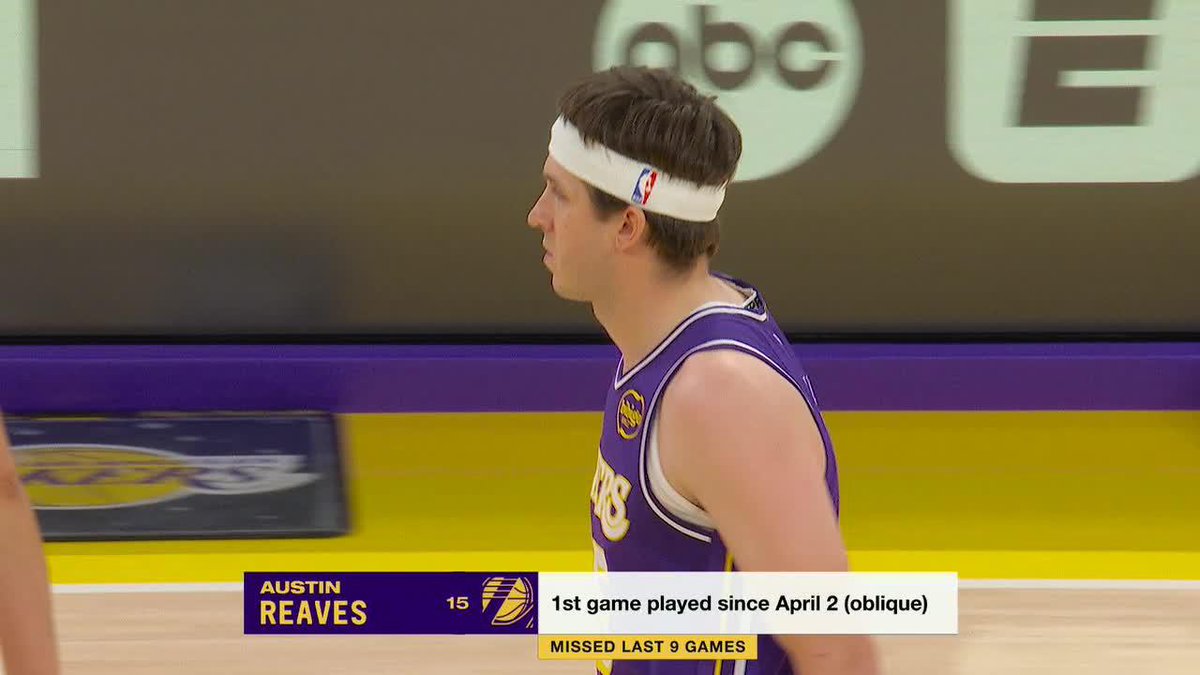 Austin Reaves checks in to Game 5 vs. the Rockets, his first game since April 2 🙌 🍿 ESPN, ESPN App