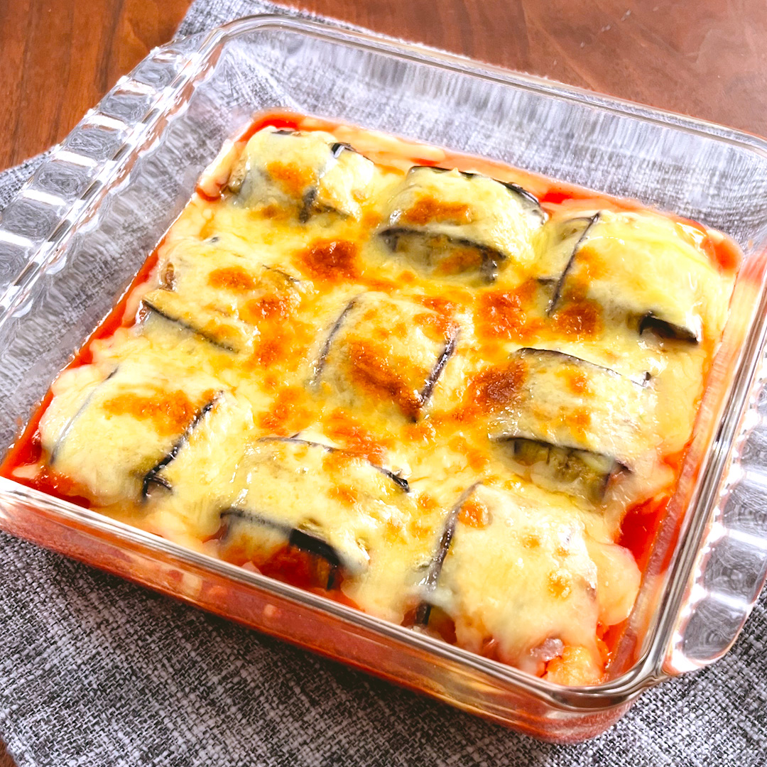 【なす、折りたたんだら全員秒で完食】とろけて消えるの早すぎ / Eggplant Lasagna🍆🤤