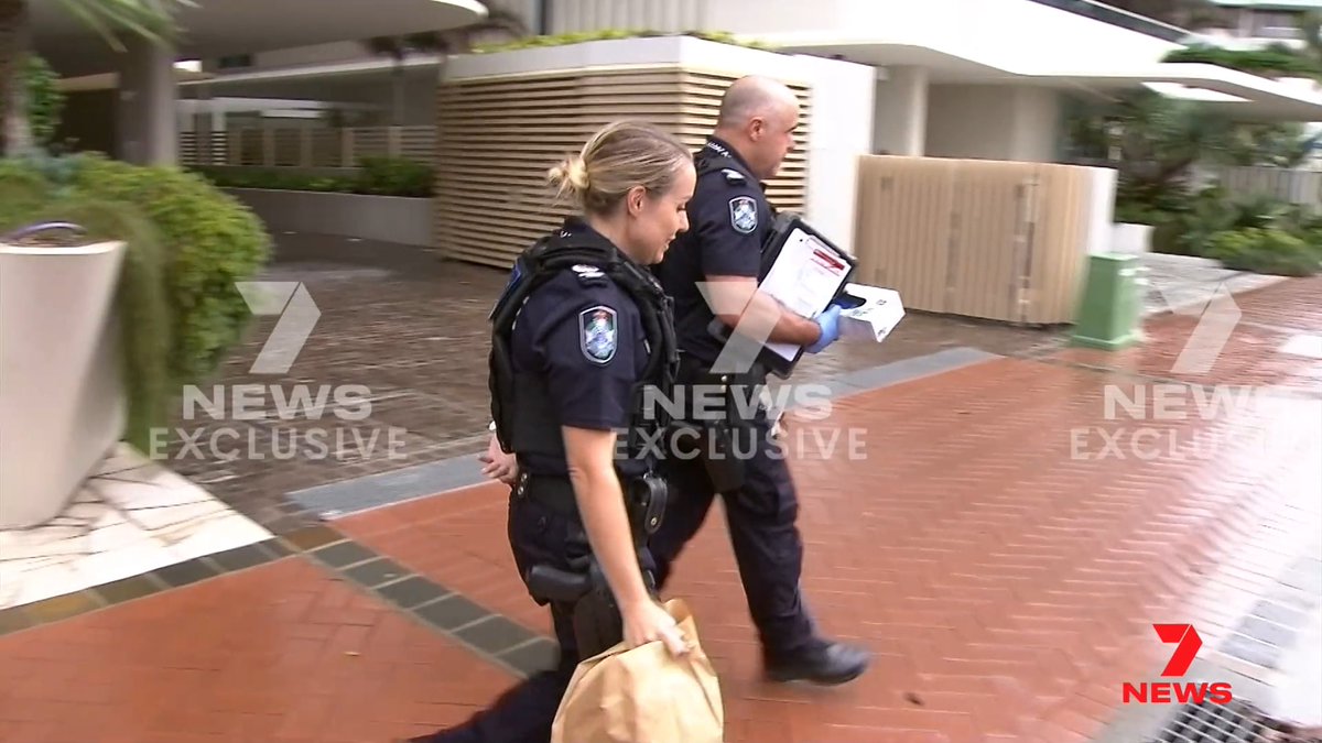 #BREAKING: 7NEWS can reveal the partner of former Premier, Annastasia Palaszczuk, is the centre of a police investigation unfolding on the Gold Coast. Pictures show half a dozen officers, including forensics police, at the Norfolk building searching Dr Reza Adib's beachfront apartment.