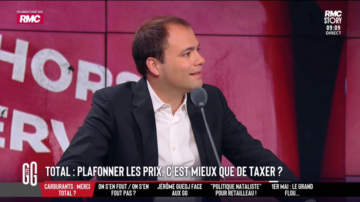 ⛽💸 Total continue sa ristourne pour « redistribuer ses profits ». Plafonner les prix, c’est mieux que de taxer ? 🎙️ Charles Consigny : "La réponse à tout à gauche, c'est toujours la taxe ! Ça les démange comme un problème de peau, surtout si c'est Total". #GGRMC