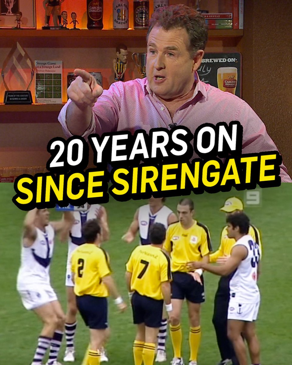 20 years today! 🤯 Freo coach Chris Connolly tells the story of Sirengate 2006 as only he can 😂⚓️ #TheFrontBar | Wednesday | 8.30pm AEST 📺