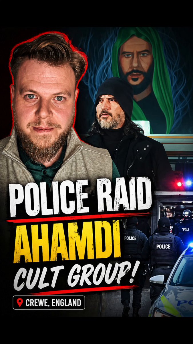 FYI: That weird Ahmadi cult group in Crewe is NOT Muslim or Islamic Right-wing press are misleading people with their coverage of the Ahmadi Religion of Peace and Light after their HQ was raided by 500 police officers on Wednesday over allegations of slavery, forced marriage and other abuses. Real Muslims have NOTHING TO DO with this bizarre cult.