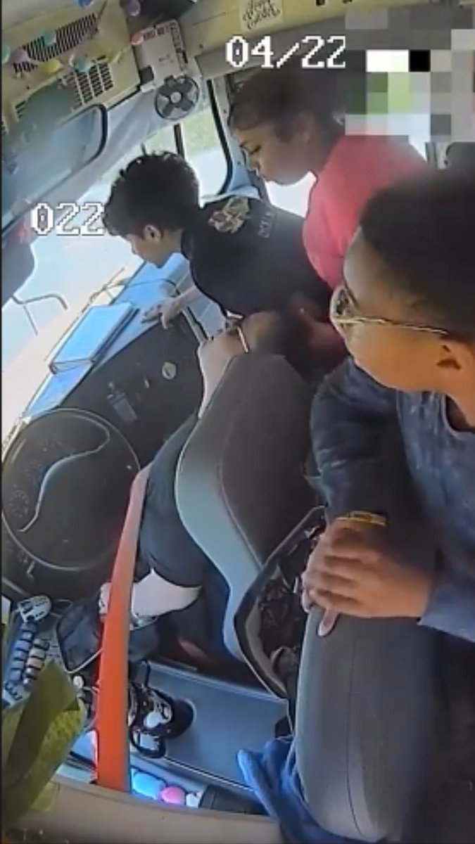 Middle school students in Mississippi kept their school bus from crashing after their driver passed out while on a four-lane highway. The bus had about 40 children on board when Leah Taylor had an asthma attack. She reached for her medication but blacked out before she could get it.