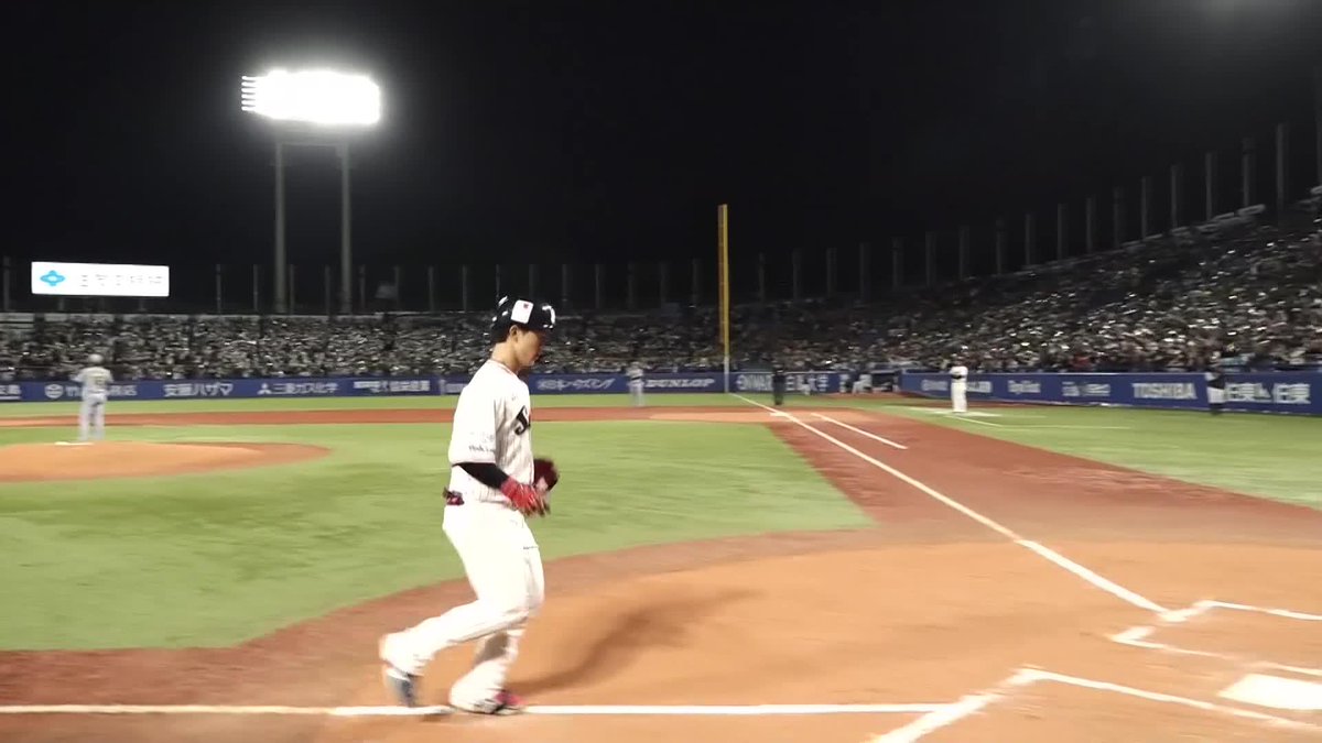 帰ってきた 今季も神宮にアーチをかける 内山壮真が第1号ホームラン🌈 ⚾️ヤクルト×阪神 #swallows #だったらDAZN
