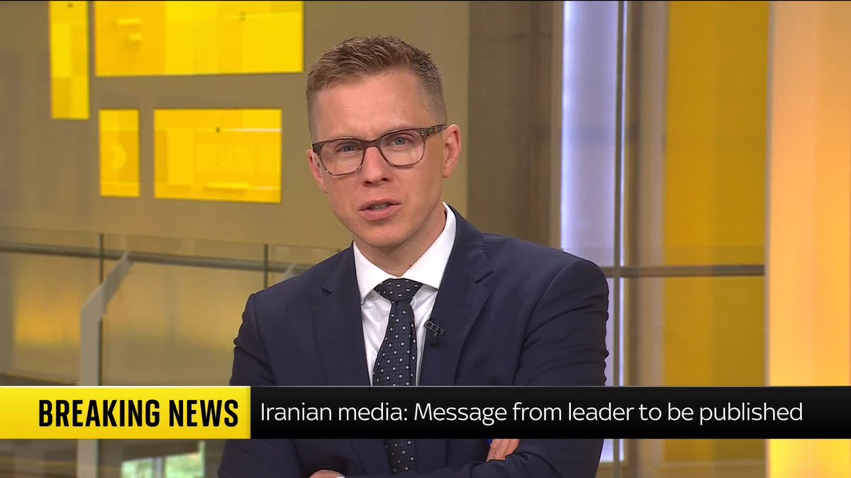 BREAKING: A message from Supreme Mojtaba Khamenei will be published shortly, Iranian state media reports. Live updates: 📺 Sky 501, Virgin 602, Freeview 233 and YouTube