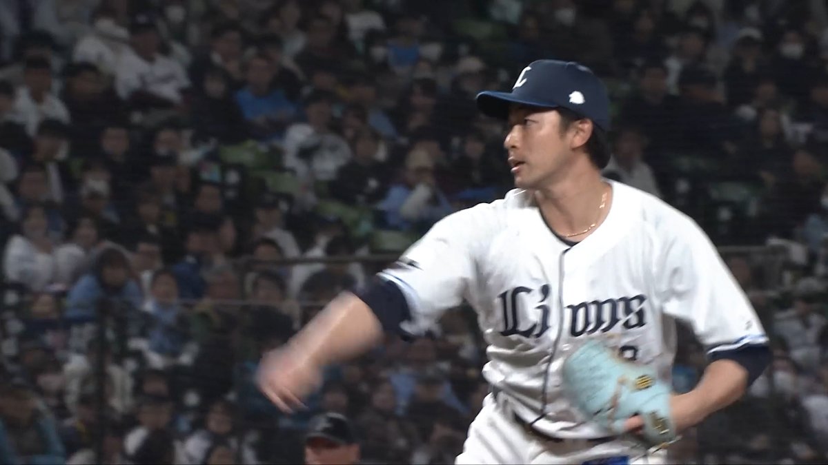 3番手 #中村祐太 投手が連続三振を奪う！ 1点も許せない場面で、好投を見せています！ #seibulions #打破 #圧倒的至近距離