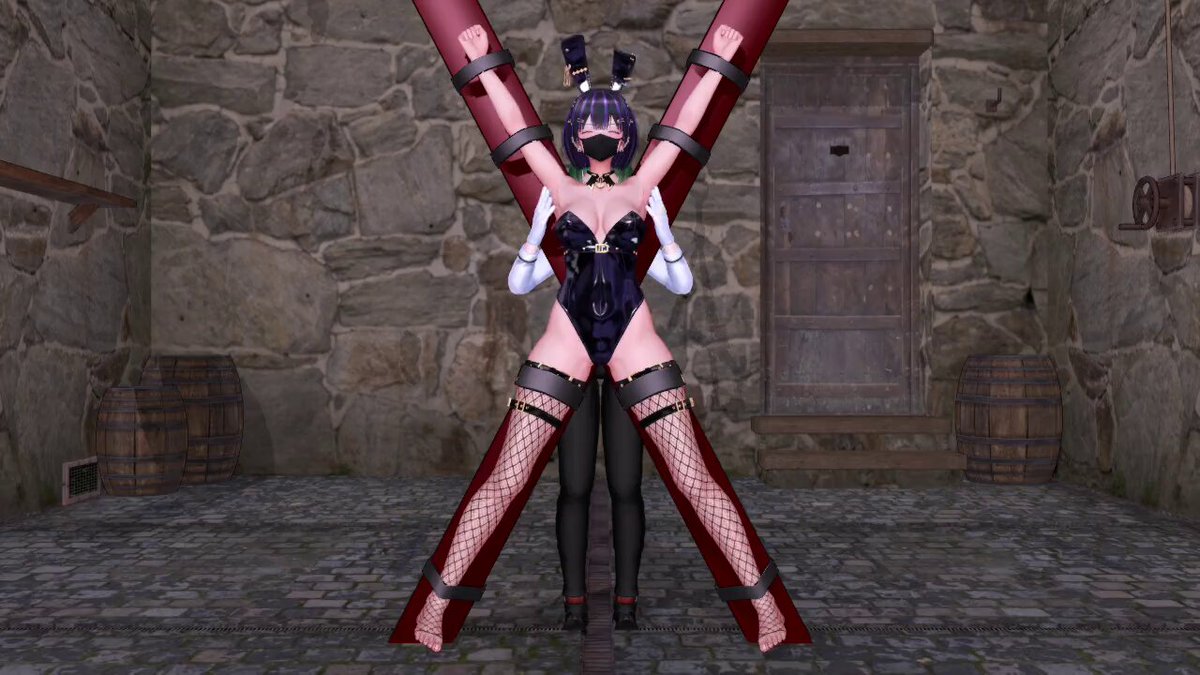 #MMD #くすぐり 宵月みぃるちゃん、くすぐりの刑