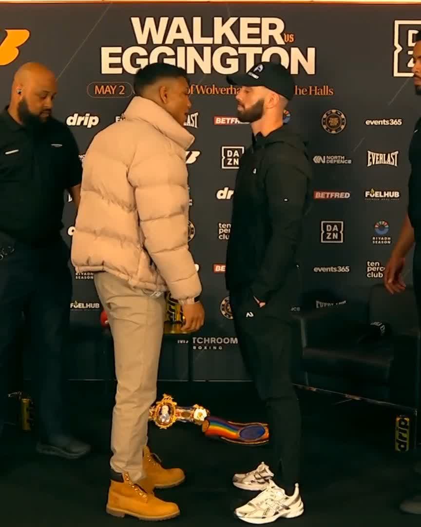 FIRST FACE-OFF 👀 Bilal Fawaz vs Ryan Kelly British &amp; Commonwealth Super Welterweight Titles🛡️ #WalkerEggington live on DAZN
