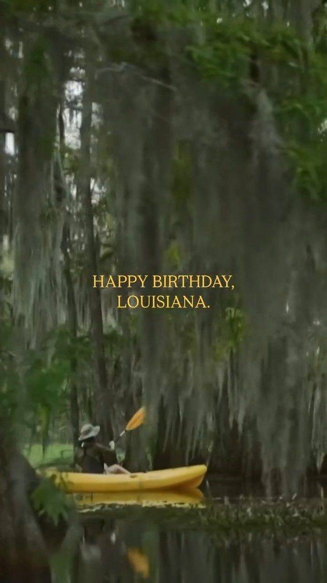 Happy birthday, Louisiana! ⚜️ ☀️ 🐊 🐟 On this day in 1812, Louisiana became the 18th state admitted to the U.S. Union. We're 214 years old today, and still as vibrant as ever!