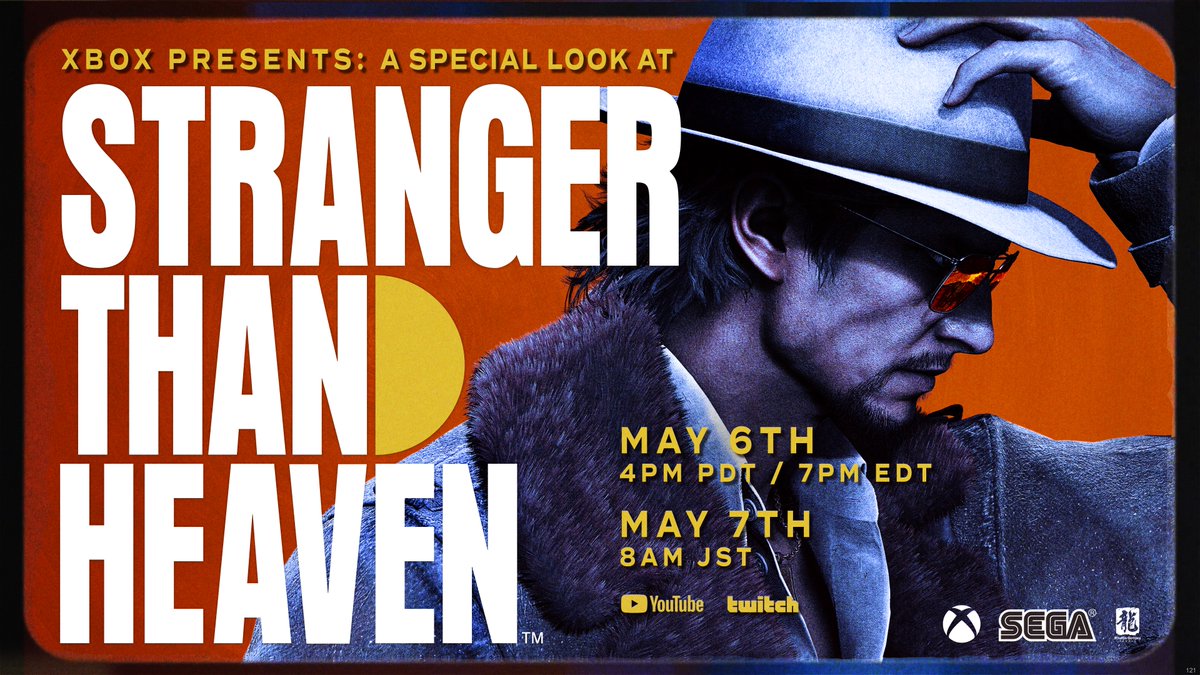 We’ve got more from STRANGER THAN HEAVEN coming your way! Get a closer look at the story, characters, and world in Xbox Presents: A Special Look at STRANGER THAN HEAVEN on May 6 at 4pm PDT/7pm EDT: