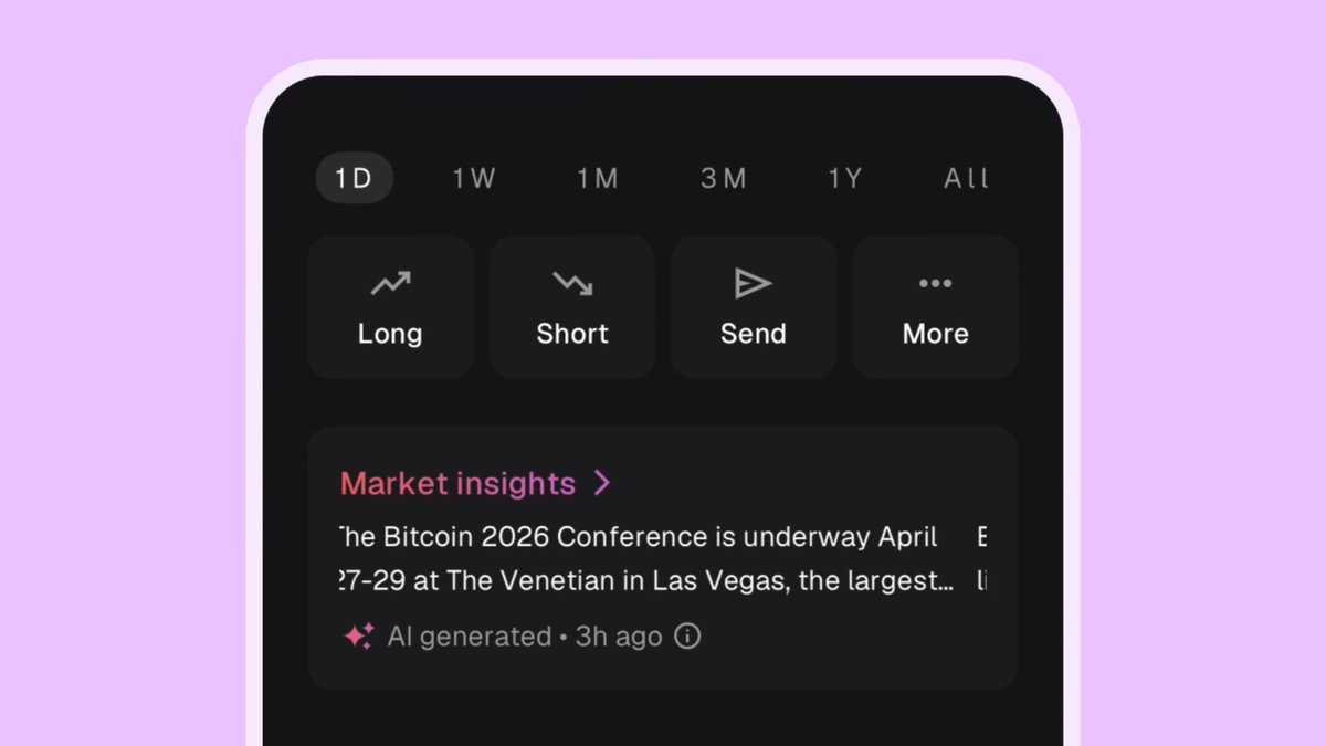 Before your next trade, where do you look? MetaMask Mobile. Market insights, powered by AI, are now live.