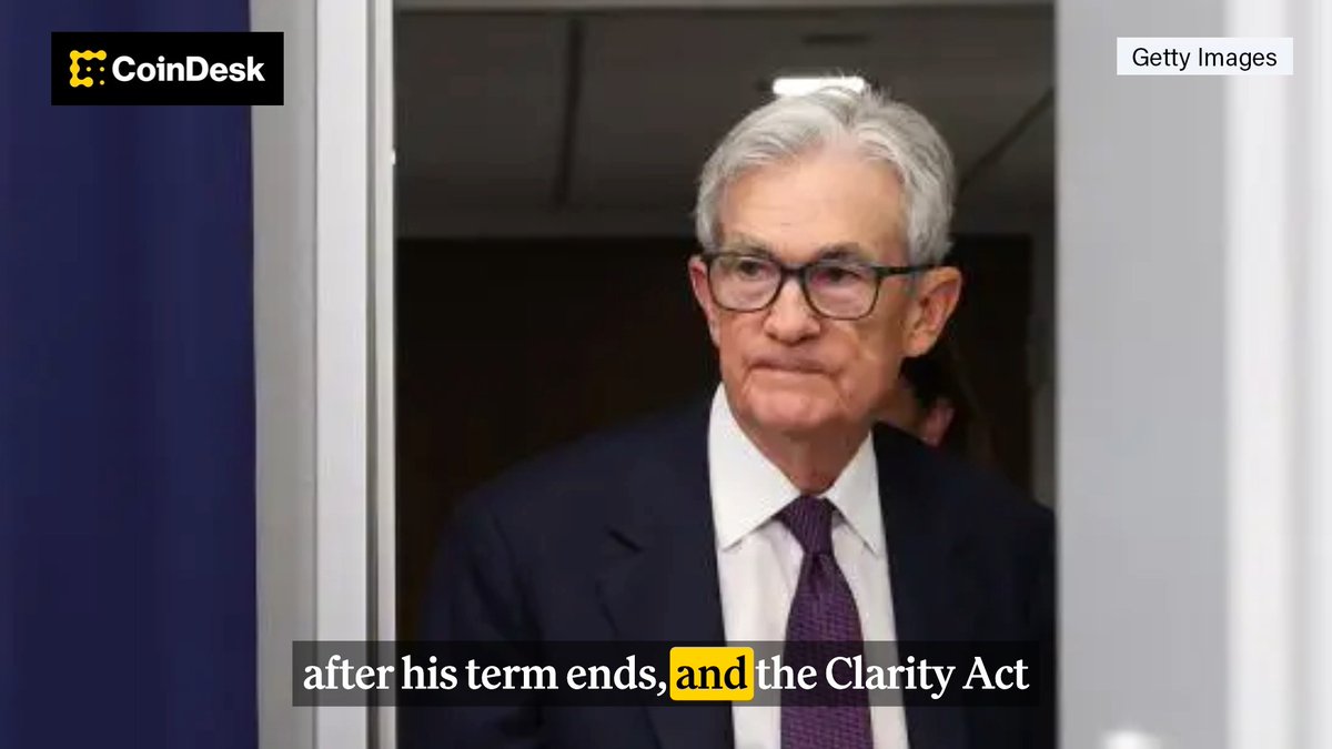 Jerome Powell will remain on the Fed’s board as rates stay steady, the Clarity Act moves closer to a Senate vote, and Wasabi Protocol is drained of $4.5M in a key exploit. @jennsanasie has what you need to know.