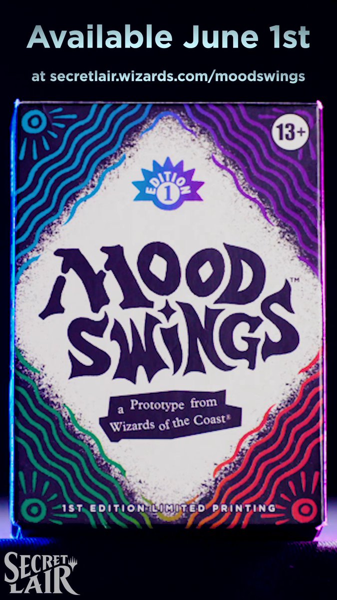 It's been 28 years, and the word is finally out! Mood Swings is coming soon exclusively through Secret Lair. Available June 1st.