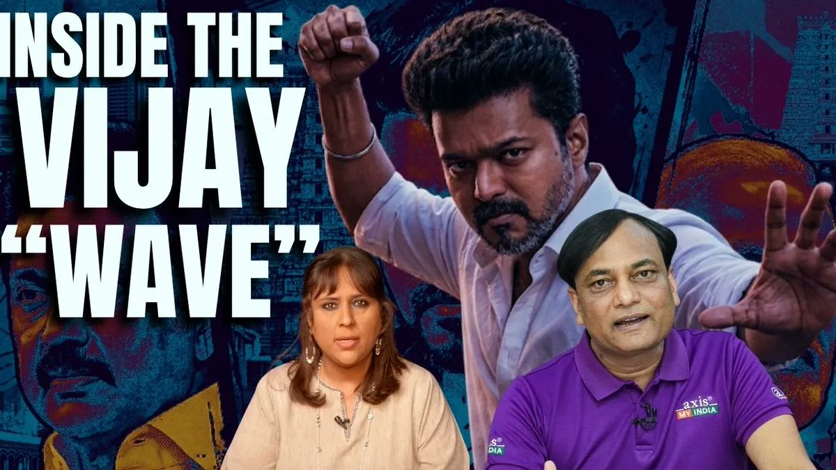 "100 percent sure that Vijay will get no less than 30% vote share"- Pradeep Gupta of Axis My India doubles down on his Tamil Nadu projections. Watch in full here to also find out why he skipped doing an Exit Poll for Bengal