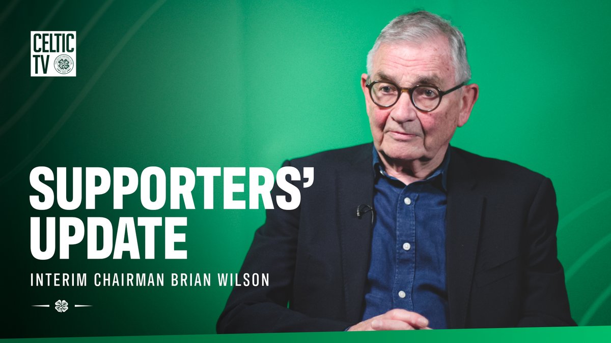 Celtic Interim Chairman Brian Wilson has today outlined the club’s commitment to developing its supporter engagement structures, following meetings with supporters organisations across recent weeks. Watch in full here or click below for the full story ⤵️