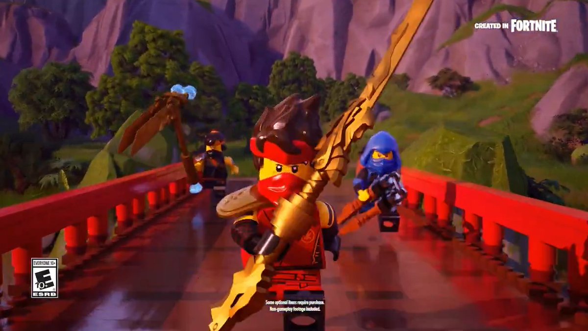 New LEGO® NINJAGO® content is now available in UEFN! The latest update includes: 🌀 New Spinjitzu ability ⚔️ Katana &amp; Scythe Weapons ⛩️ New Props and Building Assets