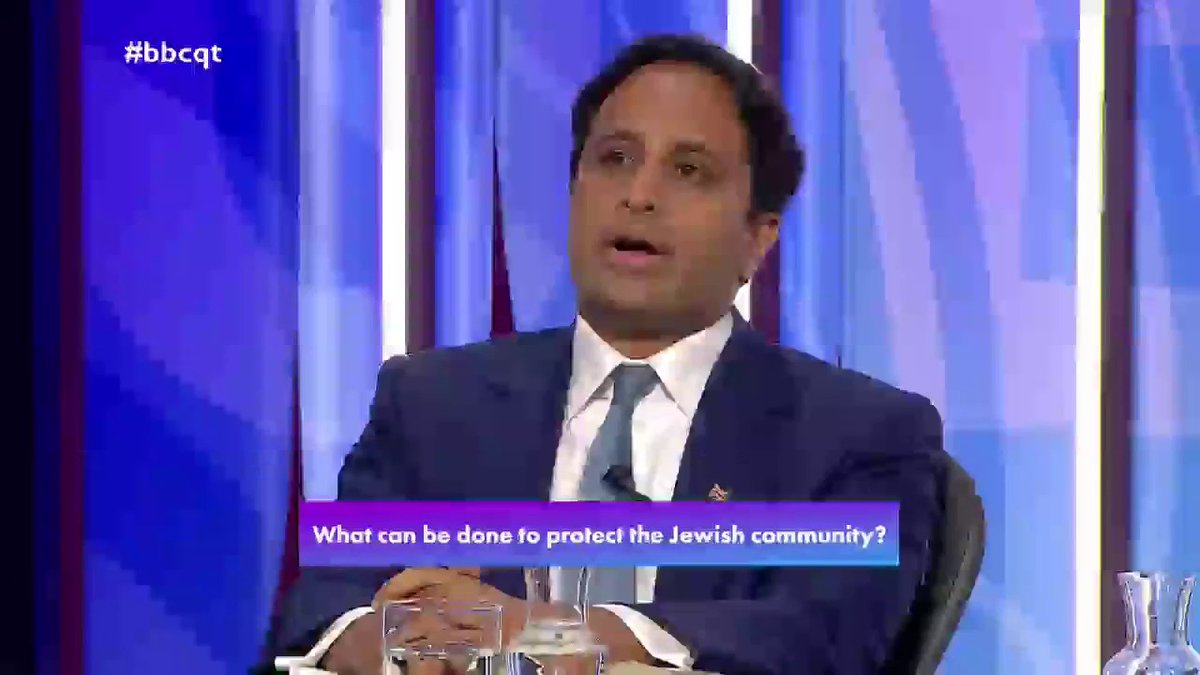“I think the levels of antisemitism in this country now, the levels of extremism, are intolerable” Reform UK’s Zia Yusuf says that the threat to Jewish people in the UK “is in fact real”, and criticises Green Party leader Zack Polanski #bbcqt