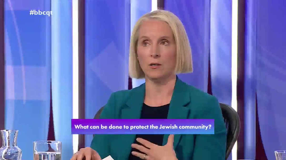 “We’ll do all that we can to keep the community safe and root out antisemitism” Labour’s Emma Reynolds says the government are “taking action” against antisemitism, but that “more needs to be done” following the Golders Green attacks #bbcqt